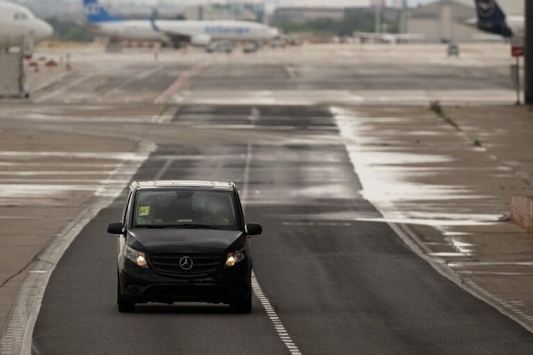 private hire car at the airport