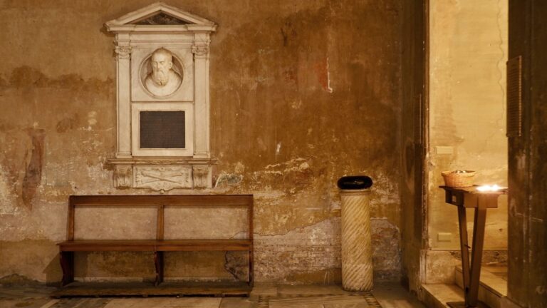 the devil's stone in santa sabina, rome