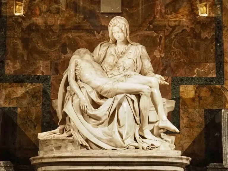 michelangelo's pieta in st peter's basilica in the vatican