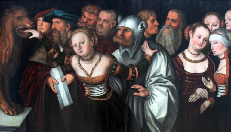 lucas cranach's painting depicting the mouth of truth legend