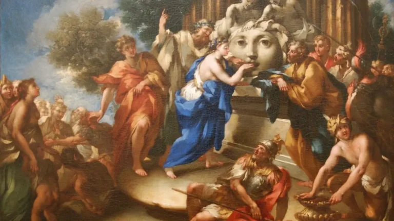 michele rocca's imaginative reconstruction of the bocca della verita in antiquity