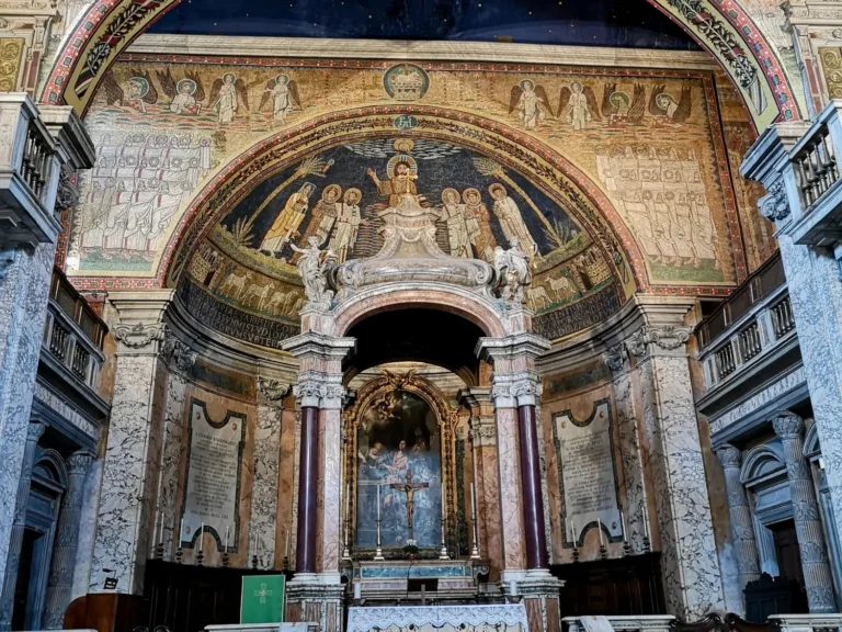the apse mosaic of santa prassede in rome