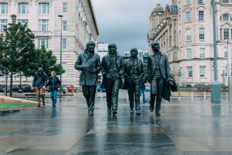 Beatles statue in Liverpool, England