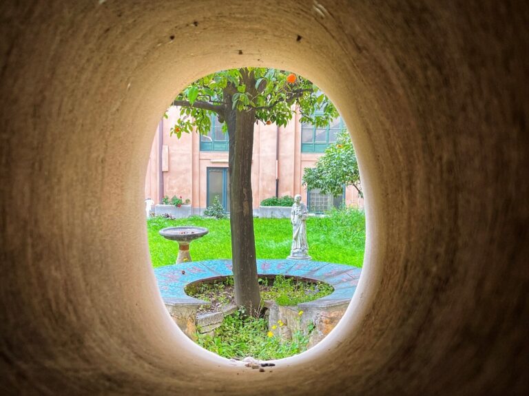 saint dominic's cloister garden in santa sabina in rome